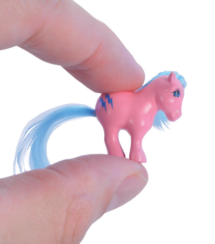 World’s Smallest My Little Pony in hand