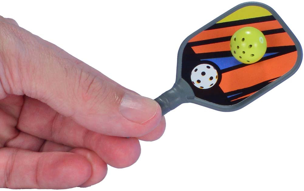 World’s Smallest Pickleball in hand