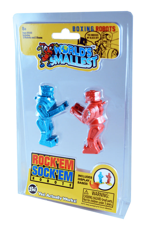 World’s Smallest Rock’em Sock’em Robots angled