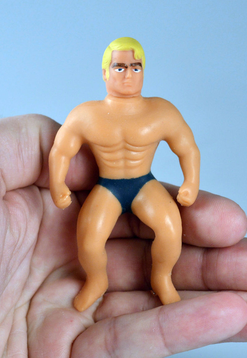 World’s Smallest Stretch Armstrong in palm