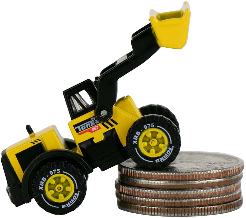 World’s Smallest Tonka Front Loader on quarters