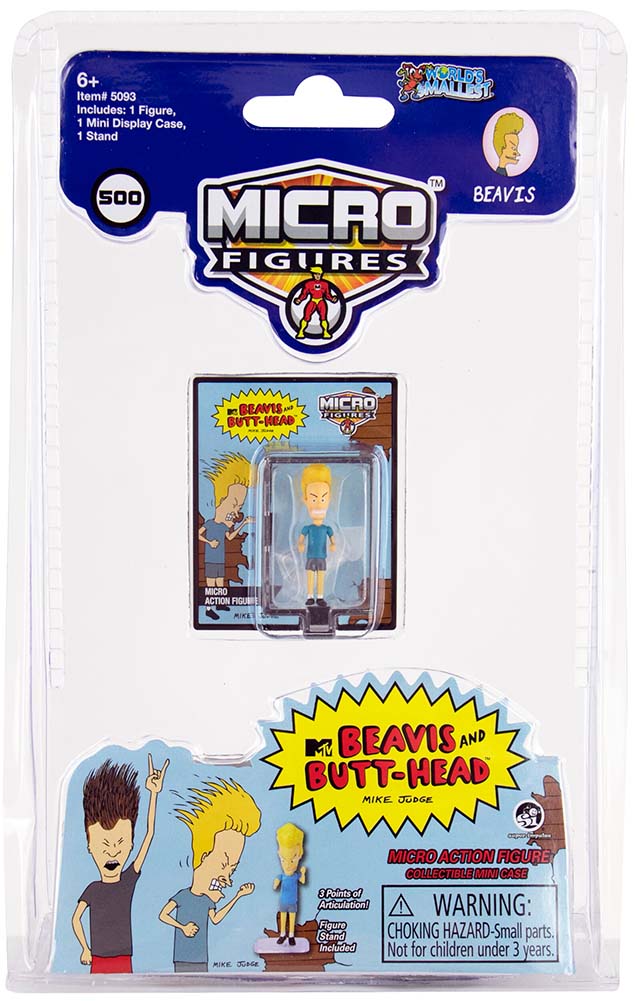 World’s Smallest Beavis and Butt-Head Micro Figures - Bundle of 2