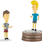 World’s Smallest Beavis and Butt-Head Micro Figures - Bundle of 2