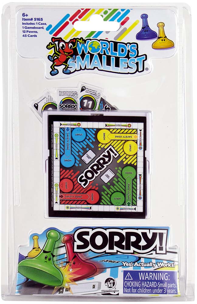 World’s Smallest Sorry!