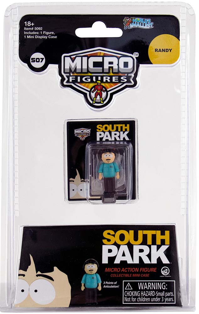 World’s Smallest South Park Micro Figures - Randy in package