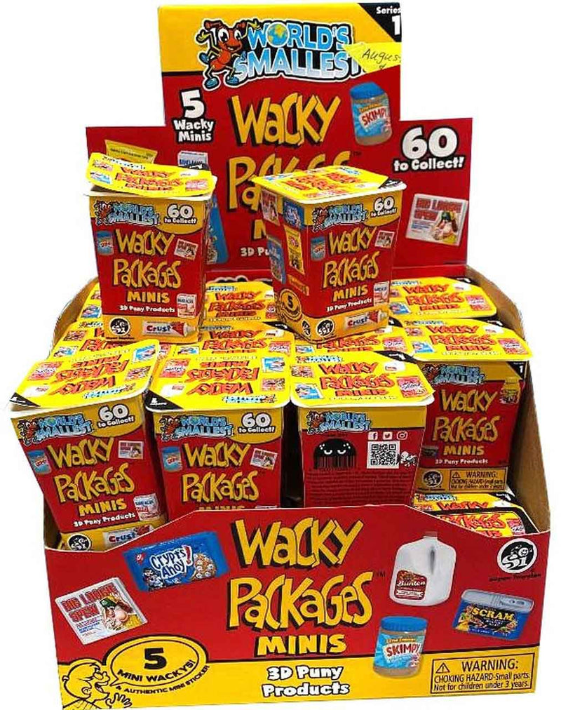 World's Smallest Wacky Packages Minis Series 1 Mystery Pack full case