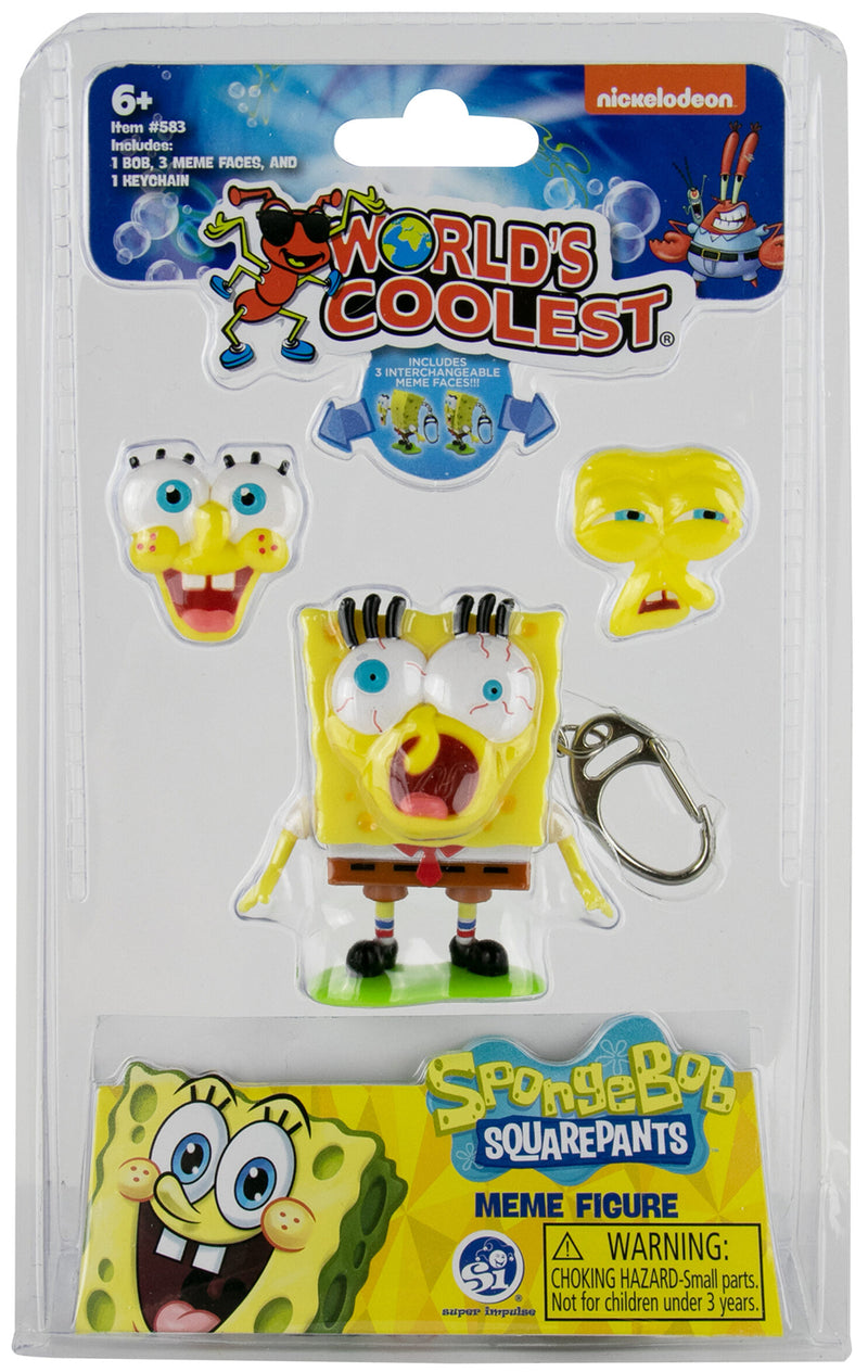 World’s Coolest SpongeBob SquarePants Meme Keychain in package