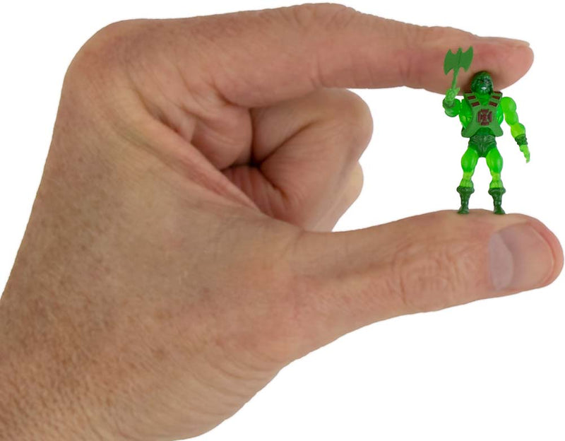World’s Smallest Masters of the Universe Micro Figures Series 2 (Slime Pit He-Man) in hand