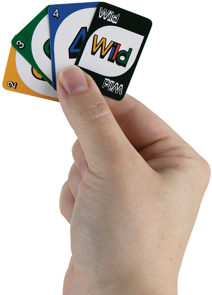World's Smallest - Uno Retro Card Game in palm