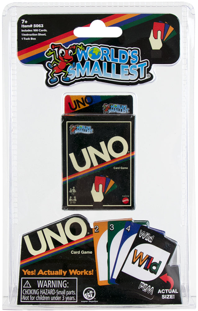 World's Smallest - Uno Retro Card Game in package