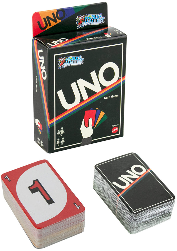 World's Smallest - Uno Retro Card Game look inside