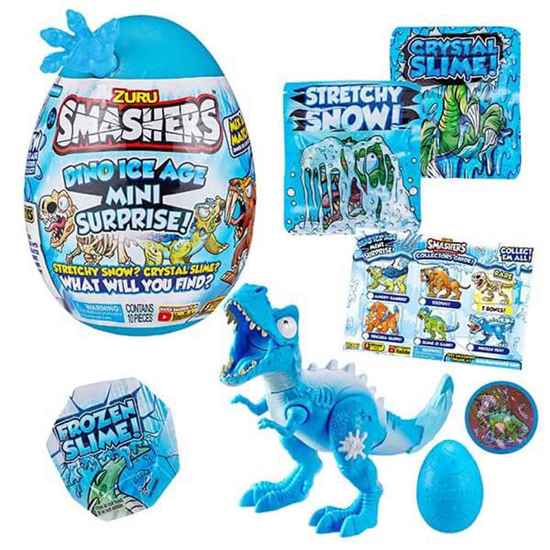 Smashers Dino Ice Age Mini Surprise Egg by ZURU Blue