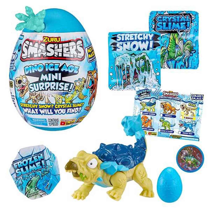 Smashers Dino Ice Age Mini Surprise Egg by ZURU Turquoise