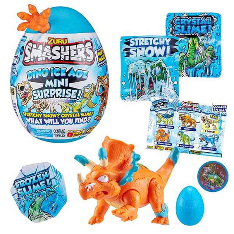 Smashers Dino Ice Age Mini Surprise Egg by ZURU Orange