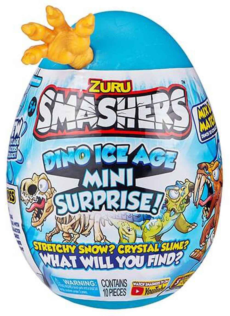 Smashers Dino Ice Age Mini Surprise Egg by ZURU yellow in package