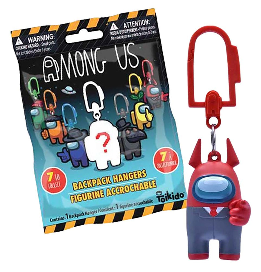 Among Us Backpack hangers Blind Bag Opened Packaging