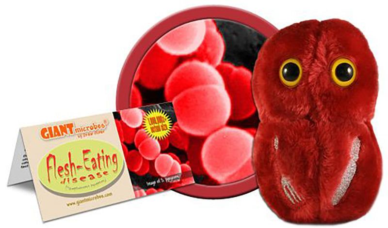 GIANTmicrobes Plush - Flesh Eating (Streptococcus Pyogenes) With Tag