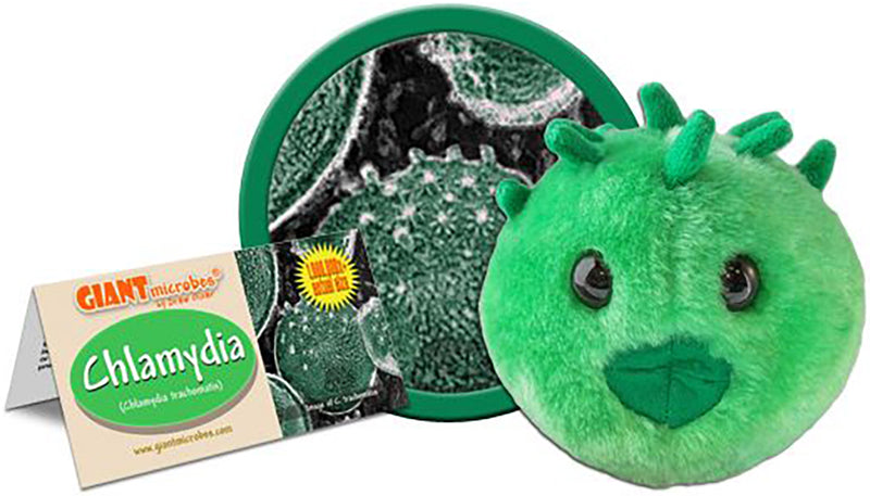 Giant Microbes Plush - Chlamydia (Chlamydia Trachomatis) in package