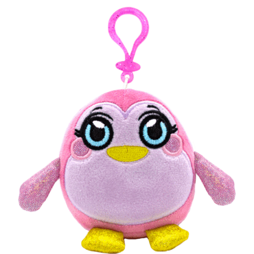 MushMeez Penguin Clip-on Plush