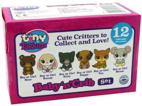 Tiny Tukkins Baby 'n' Crib Mystery Plush Pack Back