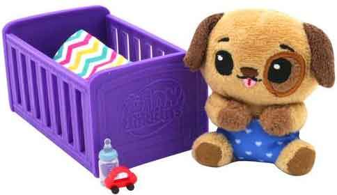 Tiny Tukkins Baby 'n' Crib Mystery Plush Pack doggy