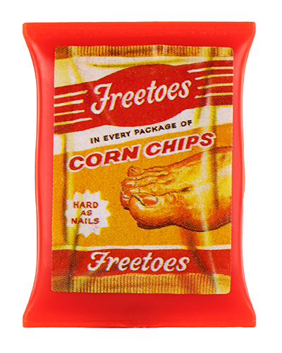 Wacky Packages Minis - Freetoes (plus 4 Mystery) - Series 2 close up