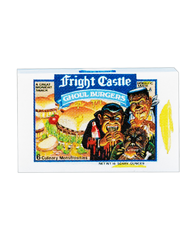 Wacky Packages Minis - Fright Castle (plus 4 Mystery) - Series 2 close up
