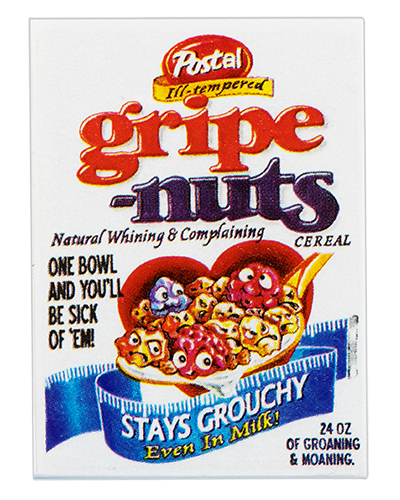 Wacky Packages Minis - Gripe Nuts (plus 4 Mystery) - Series 2 close up