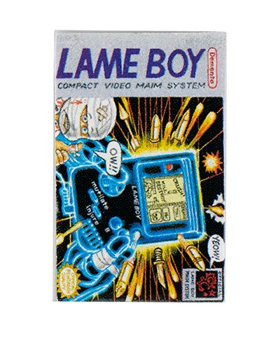 Wacky Packages Minis - Lame Boy (plus 4 Mystery) - Series 2 close up