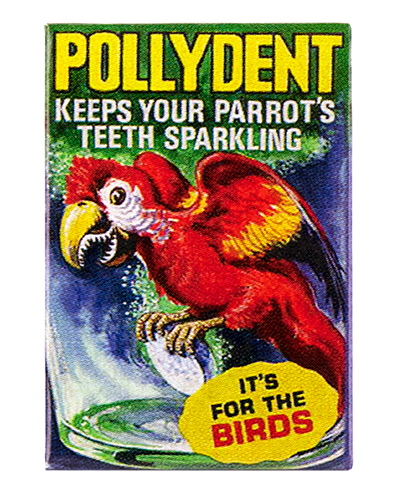 Wacky Packages Minis - Polydent (plus 4 Mystery) - Series 2 close up