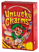 Wacky Packages Minis - Unlucky Charms (plus 4 Mystery) - Series 2