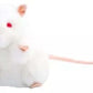 GIANTmicrobes Plush - White lab Mouse close up