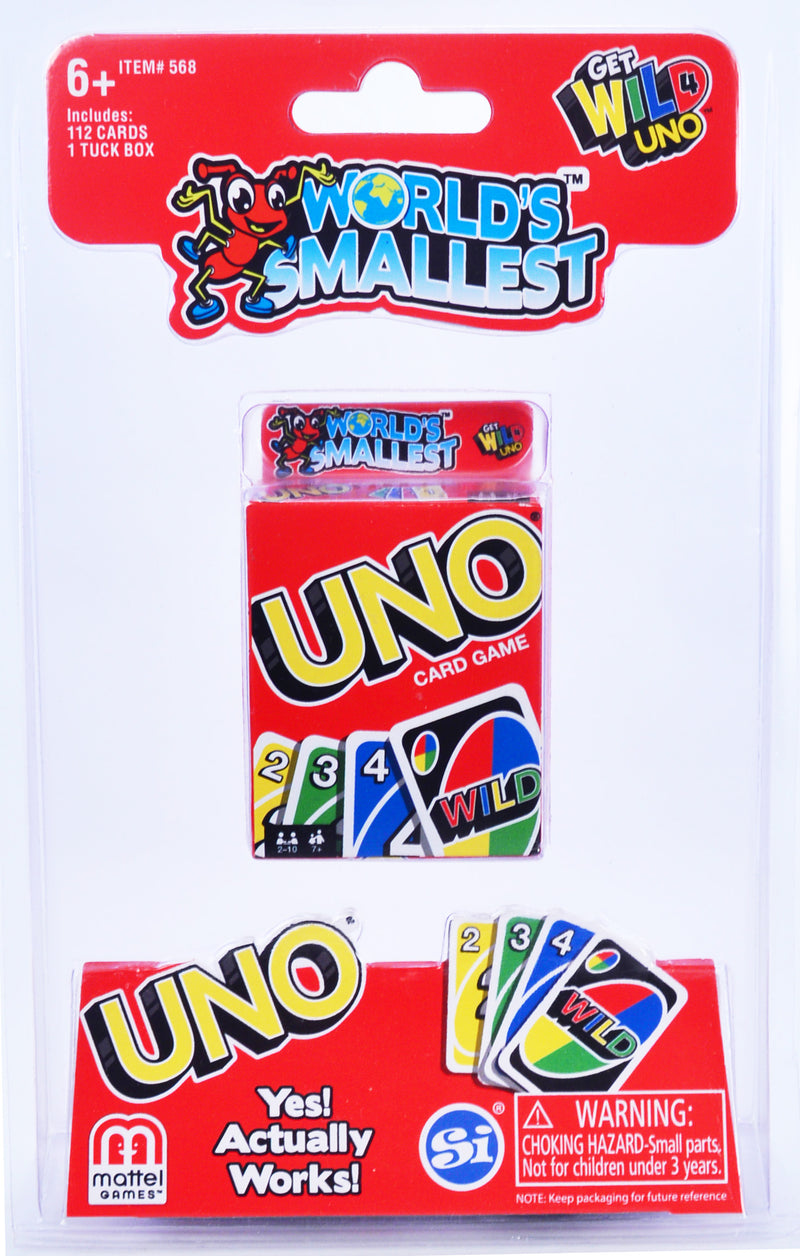 World's Smallest - Uno card game